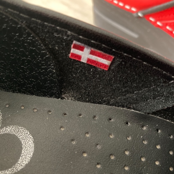 Sanita Red Clog Penny loaf unique design - Picture 7 of 12